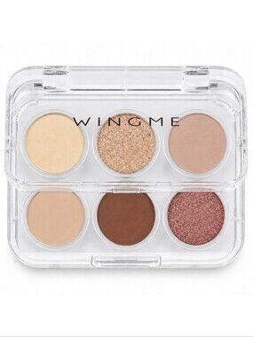 WINGME Mini Muse Neutral & Rose Gold 6-Shadow Eyeshadow Palette